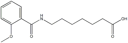 7-[(2-methoxybenzoyl)amino]heptanoic acid 结构式