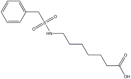 7-[(benzylsulfonyl)amino]heptanoic acid 结构式