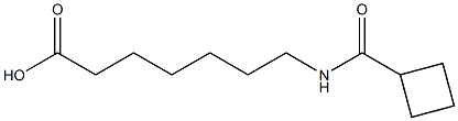 7-[(cyclobutylcarbonyl)amino]heptanoic acid 结构式