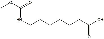 7-[(methoxycarbonyl)amino]heptanoic acid 结构式