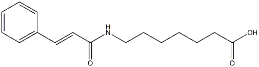 7-{[(2E)-3-phenylprop-2-enoyl]amino}heptanoic acid 结构式