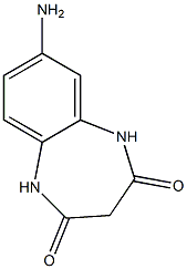 7-amino-2,3,4,5-tetrahydro-1H-1,5-benzodiazepine-2,4-dione 结构式