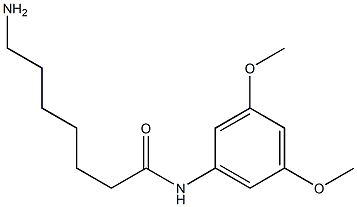 7-amino-N-(3,5-dimethoxyphenyl)heptanamide 结构式