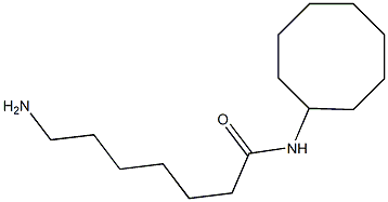 7-amino-N-cyclooctylheptanamide 结构式