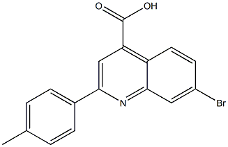 7-bromo-2-(4-methylphenyl)quinoline-4-carboxylic acid 结构式