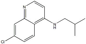 7-chloro-N-(2-methylpropyl)quinolin-4-amine 结构式