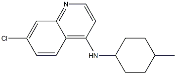 7-chloro-N-(4-methylcyclohexyl)quinolin-4-amine 结构式