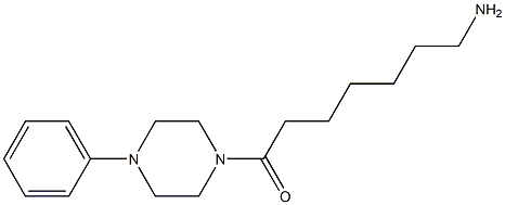 7-oxo-7-(4-phenylpiperazin-1-yl)heptan-1-amine 结构式