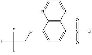 8-(2,2,2-trifluoroethoxy)quinoline-5-sulfonyl chloride 结构式