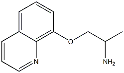 8-(2-aminopropoxy)quinoline 结构式