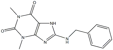 8-(benzylamino)-1,3-dimethyl-2,3,6,7-tetrahydro-1H-purine-2,6-dione 结构式