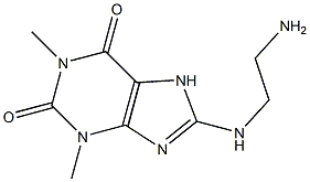 8-[(2-aminoethyl)amino]-1,3-dimethyl-3,7-dihydro-1H-purine-2,6-dione 结构式