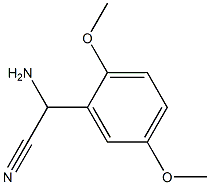 amino(2,5-dimethoxyphenyl)acetonitrile 结构式