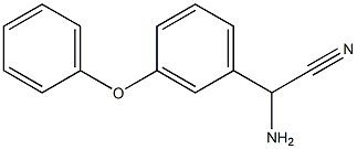 amino(3-phenoxyphenyl)acetonitrile 结构式