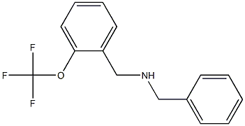 benzyl({[2-(trifluoromethoxy)phenyl]methyl})amine 结构式