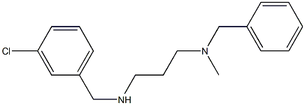 benzyl(3-{[(3-chlorophenyl)methyl]amino}propyl)methylamine 结构式