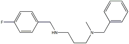 benzyl(3-{[(4-fluorophenyl)methyl]amino}propyl)methylamine 结构式