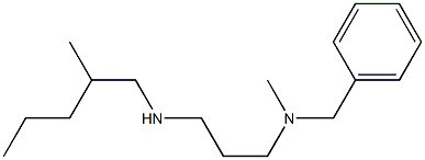 benzyl(methyl){3-[(2-methylpentyl)amino]propyl}amine 结构式