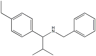 benzyl[1-(4-ethylphenyl)-2-methylpropyl]amine 结构式