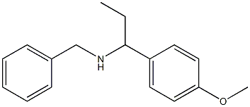 benzyl[1-(4-methoxyphenyl)propyl]amine 结构式