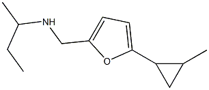 butan-2-yl({[5-(2-methylcyclopropyl)furan-2-yl]methyl})amine 结构式