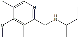 butan-2-yl[(4-methoxy-3,5-dimethylpyridin-2-yl)methyl]amine 结构式