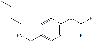 butyl({[4-(difluoromethoxy)phenyl]methyl})amine 结构式