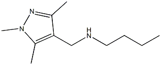 butyl[(1,3,5-trimethyl-1H-pyrazol-4-yl)methyl]amine 结构式