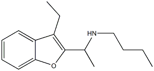 butyl[1-(3-ethyl-1-benzofuran-2-yl)ethyl]amine 结构式