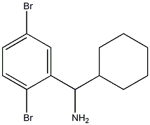 cyclohexyl(2,5-dibromophenyl)methanamine 结构式