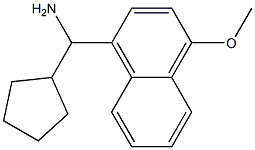 cyclopentyl(4-methoxynaphthalen-1-yl)methanamine 结构式