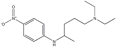 diethyl({4-[(4-nitrophenyl)amino]pentyl})amine 结构式