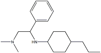 dimethyl({2-phenyl-2-[(4-propylcyclohexyl)amino]ethyl})amine 结构式