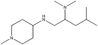 dimethyl({4-methyl-1-[(1-methylpiperidin-4-yl)amino]pentan-2-yl})amine 结构式