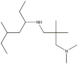 dimethyl(2-methyl-2-{[(5-methylheptan-3-yl)amino]methyl}propyl)amine 结构式