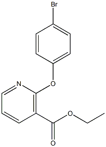 ethyl 2-(4-bromophenoxy)nicotinate 结构式