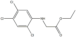 ethyl 2-[(2,4,5-trichlorophenyl)amino]acetate 结构式