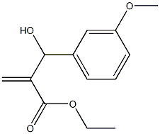 ethyl 2-[hydroxy(3-methoxyphenyl)methyl]prop-2-enoate 结构式