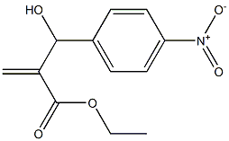 ethyl 2-[hydroxy(4-nitrophenyl)methyl]prop-2-enoate 结构式