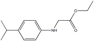 ethyl 2-{[4-(propan-2-yl)phenyl]amino}acetate 结构式