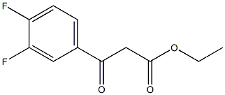 ethyl 3-(3,4-difluorophenyl)-3-oxopropanoate 结构式