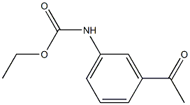 ethyl 3-acetylphenylcarbamate 结构式