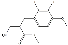 ethyl 3-amino-2-[(2,3,4-trimethoxyphenyl)methyl]propanoate 结构式