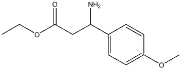 ethyl 3-amino-3-(4-methoxyphenyl)propanoate 结构式