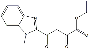 ethyl 4-(1-methyl-1H-1,3-benzodiazol-2-yl)-2,4-dioxobutanoate 结构式