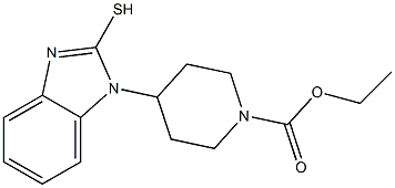 ethyl 4-(2-sulfanyl-1H-1,3-benzodiazol-1-yl)piperidine-1-carboxylate 结构式