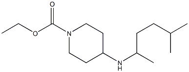 ethyl 4-[(5-methylhexan-2-yl)amino]piperidine-1-carboxylate 结构式