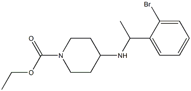 ethyl 4-{[1-(2-bromophenyl)ethyl]amino}piperidine-1-carboxylate 结构式