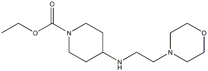 ethyl 4-{[2-(morpholin-4-yl)ethyl]amino}piperidine-1-carboxylate 结构式