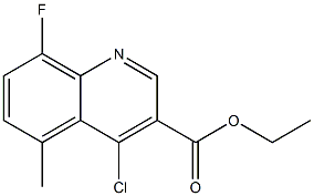 ethyl 4-chloro-8-fluoro-5-methylquinoline-3-carboxylate 结构式